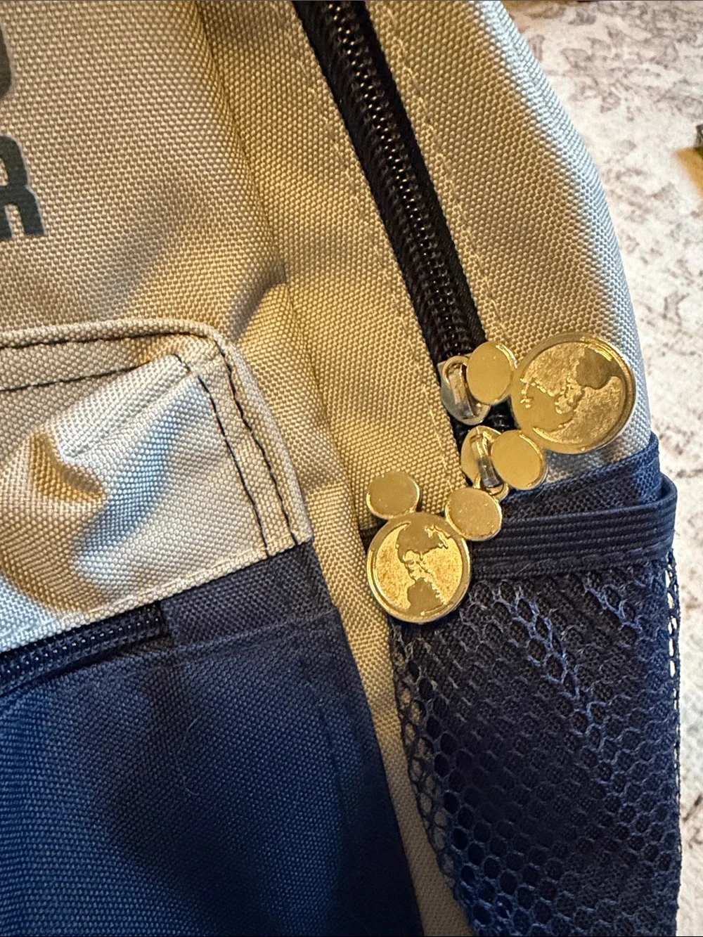 Disney Vacation Club Member Gray and Navy Mickey Backpack